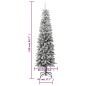 vidaXL Künstlicher Weihnachtsbaum Beschneit Schlank 210 cm PVC&PE vidaXL Künstlicher Weihnachtsbaum Beschneit Schlank 210 cm PVC&PE