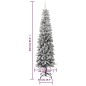 vidaXL Künstlicher Weihnachtsbaum Beschneit Schlank 240 cm PVC&PE vidaXL Künstlicher Weihnachtsbaum Beschneit Schlank 240 cm PVC&PE