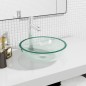 vidaXL Waschbecken Hartglas 35x12 cm Transparent vidaXL Waschbecken Hartglas 35x12 cm Transparent