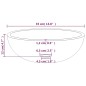 vidaXL Waschbecken Hartglas 35x12 cm Transparent vidaXL Waschbecken Hartglas 35x12 cm Transparent