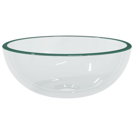 vidaXL Waschbecken Hartglas 30x12 cm Transparent