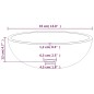 vidaXL Waschbecken Hartglas 35x12 cm Matt vidaXL Waschbecken Hartglas 35x12 cm Matt