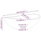 vidaXL Waschbecken Hartglas 54,5x35x15,5 cm Matt vidaXL Waschbecken Hartglas 54,5x35x15,5 cm Matt