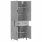 vidaXL Highboard Betongrau 69,5x34x180 cm Holzwerkstoff vidaXL Highboard Betongrau 69,5x34x180 cm Holzwerkstoff