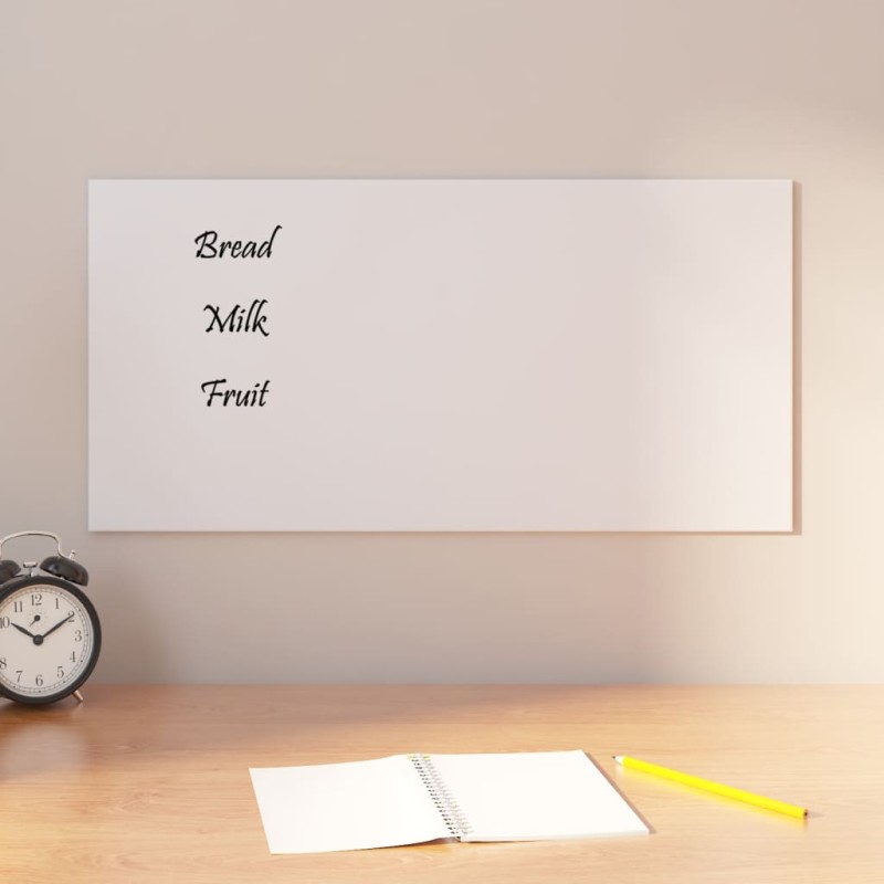 vidaXL Magnettafel Wandmontage Weiß 60x30 cm Hartglas vidaXL Magnettafel Wandmontage Weiß 60x30 cm Hartglas