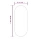 vidaXL Wandspiegel Silbern 60x25 cm Oval vidaXL Wandspiegel Silbern 60x25 cm Oval