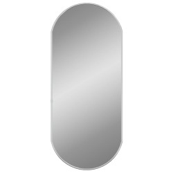 vidaXL Wandspiegel Silbern 70x30 cm Oval