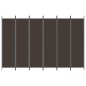 vidaXL 6-tlg. Paravent Braun 300x200 cm Stoff vidaXL 6-tlg. Paravent Braun 300x200 cm Stoff