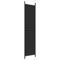 vidaXL 3-tlg. Paravent Schwarz 150x220 cm Stoff vidaXL 3-tlg. Paravent Schwarz 150x220 cm Stoff
