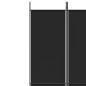 vidaXL 3-tlg. Paravent Schwarz 150x220 cm Stoff vidaXL 3-tlg. Paravent Schwarz 150x220 cm Stoff