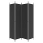 vidaXL 4-tlg. Paravent Schwarz 200x220 cm Stoff vidaXL 4-tlg. Paravent Schwarz 200x220 cm Stoff