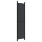 vidaXL 5-tlg. Paravent Schwarz 250x220 cm Stoff vidaXL 5-tlg. Paravent Schwarz 250x220 cm Stoff