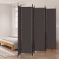 vidaXL 6-tlg. Paravent Braun 300x220 cm Stoff vidaXL 6-tlg. Paravent Braun 300x220 cm Stoff