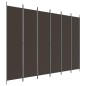 vidaXL 6-tlg. Paravent Braun 300x220 cm Stoff vidaXL 6-tlg. Paravent Braun 300x220 cm Stoff