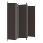 vidaXL 6-tlg. Paravent Braun 300x220 cm Stoff vidaXL 6-tlg. Paravent Braun 300x220 cm Stoff