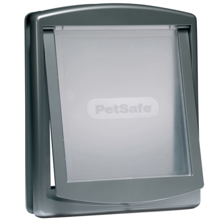 PetSafe Haustiertür 2-Wege 777 Groß 35,6x30,5 cm Silbern