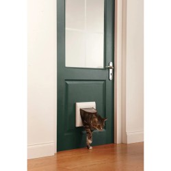 PetSafe Katzenklappe 4-Wege Manuell mit Tunnel Classic 917 Weiß