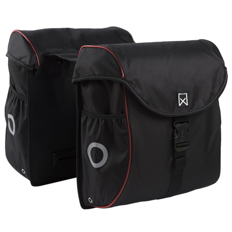 Willex Fahrradtaschen 38 L Schwarz und Rot 16105 Willex Fahrradtaschen 38 L Schwarz und Rot 16105