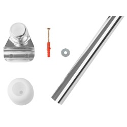 RIDDER Duschvorhangstangen-Stütze Chrom 55 x 2,5 x 2,5 cm