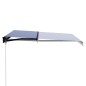 vidaXL Markise Manuell Einziehbar mit LED 300x250 cm Blau & Weiß vidaXL Markise Manuell Einziehbar mit LED 300x250 cm Blau & Weiß