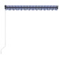vidaXL Markise Manuell Einziehbar mit LED 300x250 cm Blau & Weiß vidaXL Markise Manuell Einziehbar mit LED 300x250 cm Blau & Weiß