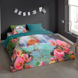 Pure Bettwäsche-Set FLAMINGO 200x200/220 cm