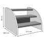 FLAMINGO Hundetreppe Karpi 41,5x38,5x30 cm Grau FLAMINGO Hundetreppe Karpi 41,5x38,5x30 cm Grau