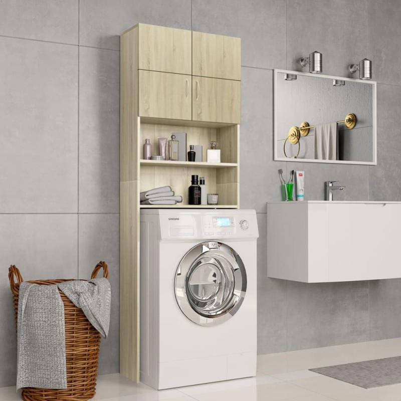 vidaXL Waschmaschinenschrank Sonoma-Eiche 64x25,5x190 cm Holzwerkstoff vidaXL Waschmaschinenschrank Sonoma-Eiche 64x25,5x190 cm Holzwerkstoff