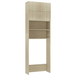 vidaXL Waschmaschinenschrank Sonoma-Eiche 64x25,5x190 cm Holzwerkstoff