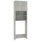 vidaXL Waschmaschinenschrank Betongrau 64x25,5x190 cm Holzwerkstoff vidaXL Waschmaschinenschrank Betongrau 64x25,5x190 cm Holzwerkstoff
