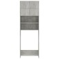 vidaXL Waschmaschinenschrank Betongrau 64x25,5x190 cm Holzwerkstoff vidaXL Waschmaschinenschrank Betongrau 64x25,5x190 cm Holzwerkstoff
