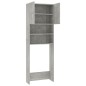 vidaXL Waschmaschinenschrank Betongrau 64x25,5x190 cm Holzwerkstoff vidaXL Waschmaschinenschrank Betongrau 64x25,5x190 cm Holzwerkstoff