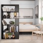 vidaXL Bücherregal/Raumteiler Schwarz 80x24x159 cm Holzwerkstoff vidaXL Bücherregal/Raumteiler Schwarz 80x24x159 cm Holzwerkstoff