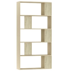 vidaXL Bücherregal/Raumteiler Sonoma-Eiche 80x24x159 cm Holzwerkstoff