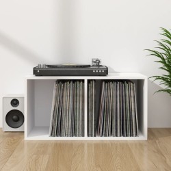 vidaXL Schallplatten-Aufbewahrungsbox Weiß 71x34x36 cm Holzwerkstoff