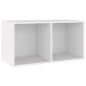 vidaXL Schallplatten-Aufbewahrungsbox Weiß 71x34x36 cm Holzwerkstoff vidaXL Schallplatten-Aufbewahrungsbox Weiß 71x34x36 cm Holzwerkstoff