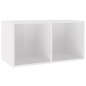 vidaXL Schallplatten-Aufbewahrungsbox Hochglanz-Weiß 71x34x36 cm vidaXL Schallplatten-Aufbewahrungsbox Hochglanz-Weiß 71x34x36 cm