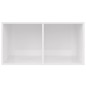 vidaXL Schallplatten-Aufbewahrungsbox Hochglanz-Weiß 71x34x36 cm vidaXL Schallplatten-Aufbewahrungsbox Hochglanz-Weiß 71x34x36 cm