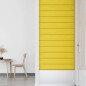 Wandpaneele 12 Stk. Hellgelb 90x15 cm Stoff 1,62 m² Wandpaneele 12 Stk. Hellgelb 90x15 cm Stoff 1,62 m²