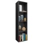 vidaXL Bücherregal/TV-Schrank Schwarz 36x30x143 cm Holzwerkstoff vidaXL Bücherregal/TV-Schrank Schwarz 36x30x143 cm Holzwerkstoff
