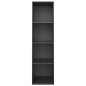 vidaXL Bücherregal/TV-Schrank Schwarz 36x30x143 cm Holzwerkstoff vidaXL Bücherregal/TV-Schrank Schwarz 36x30x143 cm Holzwerkstoff
