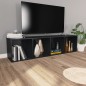 vidaXL Bücherregal/TV-Schrank Schwarz 36x30x143 cm Holzwerkstoff vidaXL Bücherregal/TV-Schrank Schwarz 36x30x143 cm Holzwerkstoff