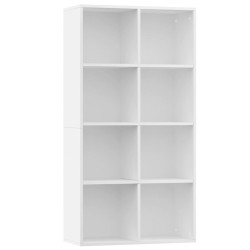 vidaXL Bücherregal/Sideboard Weiß 66×30×130 cm Holzwerkstoff