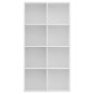vidaXL Bücherregal/Sideboard Weiß 66×30×130 cm Holzwerkstoff vidaXL Bücherregal/Sideboard Weiß 66×30×130 cm Holzwerkstoff