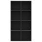 vidaXL Bücherregal/Sideboard Schwarz 66×30×130 cm Holzwerkstoff vidaXL Bücherregal/Sideboard Schwarz 66×30×130 cm Holzwerkstoff