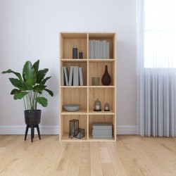 vidaXL Bücherregal/Sideboard Sonoma-Eiche 66×30×130 cm Holzwerkstoff