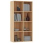 vidaXL Bücherregal/Sideboard Sonoma-Eiche 66×30×130 cm Holzwerkstoff vidaXL Bücherregal/Sideboard Sonoma-Eiche 66×30×130 cm Holzwerkstoff