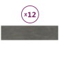 Wandpaneele 12 Stk. Dunkelgrau 60x15 cm Samt 1,08 m² Wandpaneele 12 Stk. Dunkelgrau 60x15 cm Samt 1,08 m²