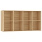 vidaXL Bücherregal/Sideboard Sonoma-Eiche 66×30×130 cm Holzwerkstoff vidaXL Bücherregal/Sideboard Sonoma-Eiche 66×30×130 cm Holzwerkstoff