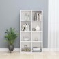 vidaXL Bücherregal/Sideboard Hochglanz-Weiß 66×30×130 cm Holzwerkstoff vidaXL Bücherregal/Sideboard Hochglanz-Weiß 66×30×130 cm Holzwerkstoff